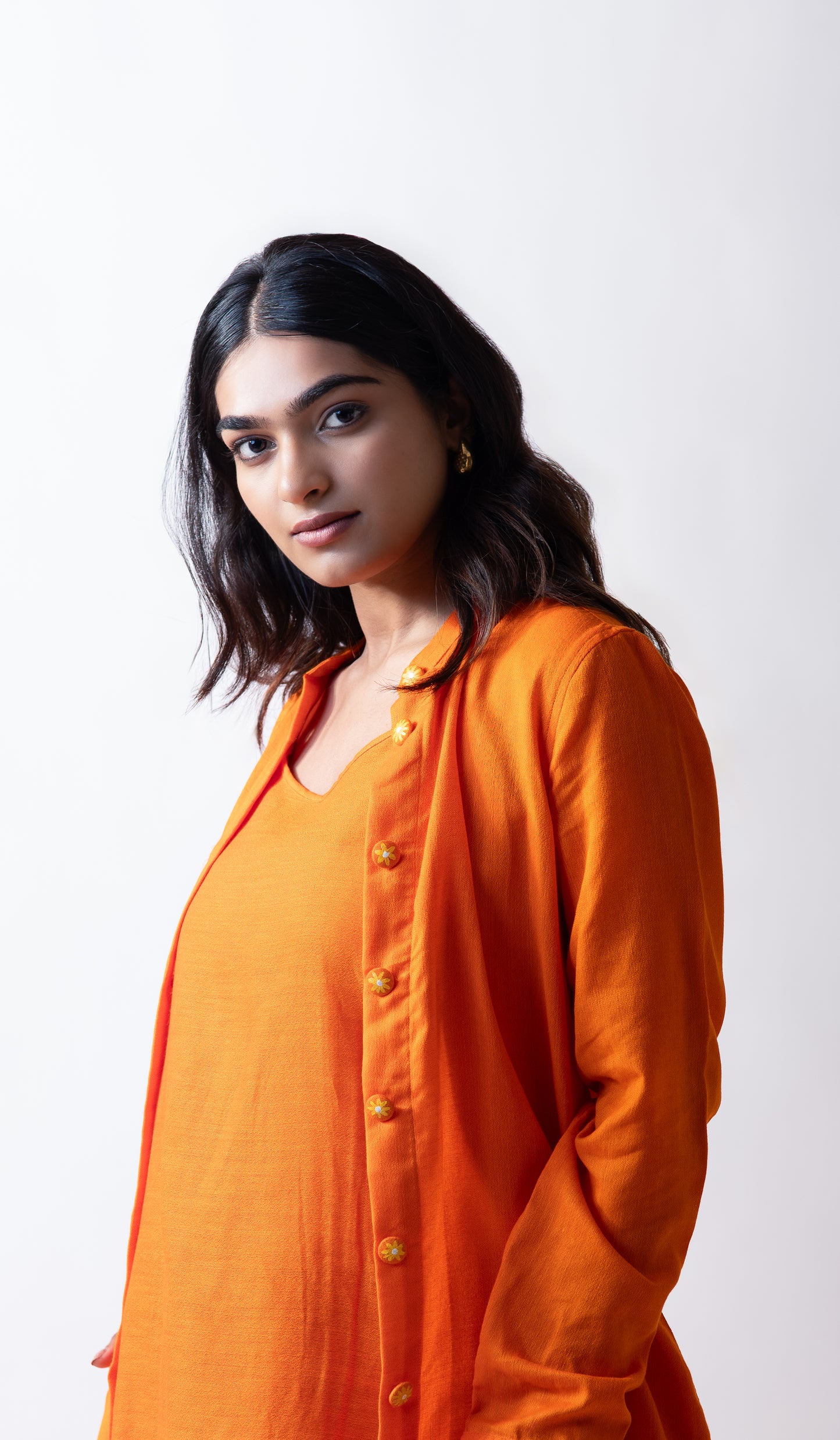 Sunflower Jacket Dress - Orange