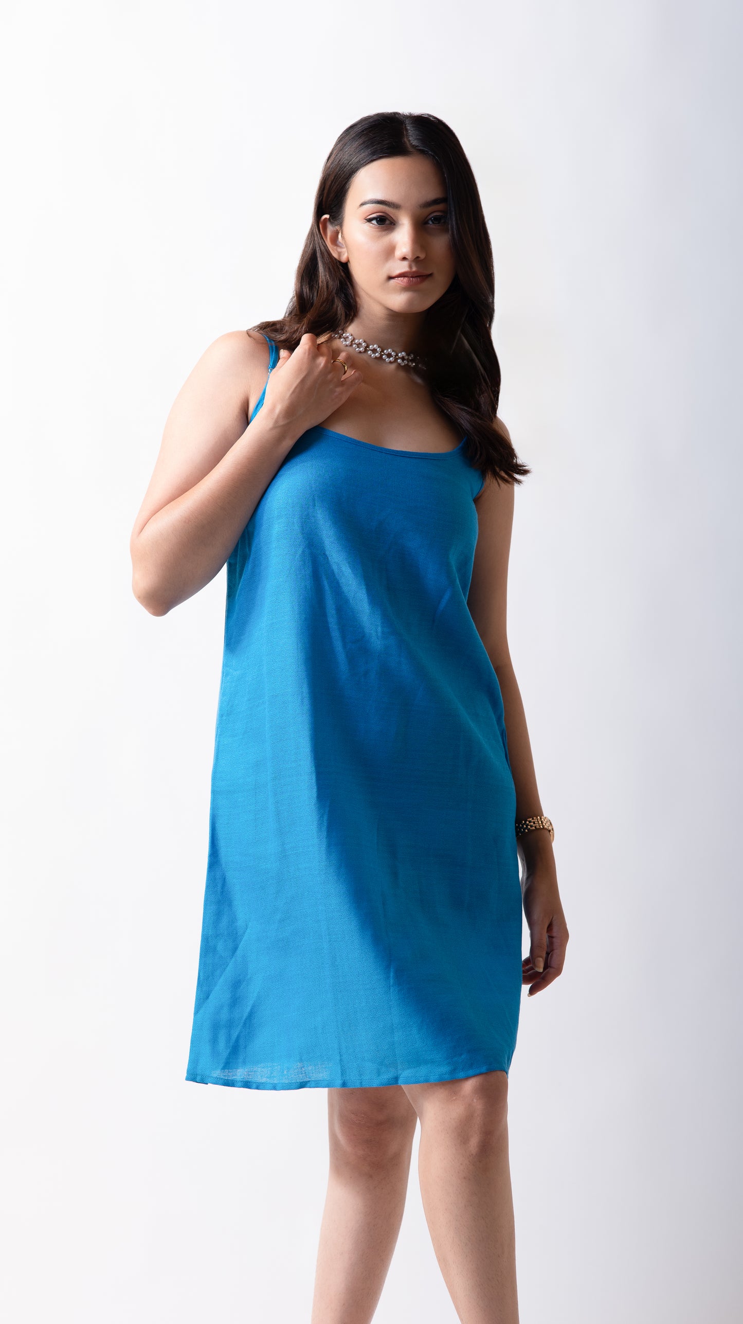Rose Jacket Dress - Blue