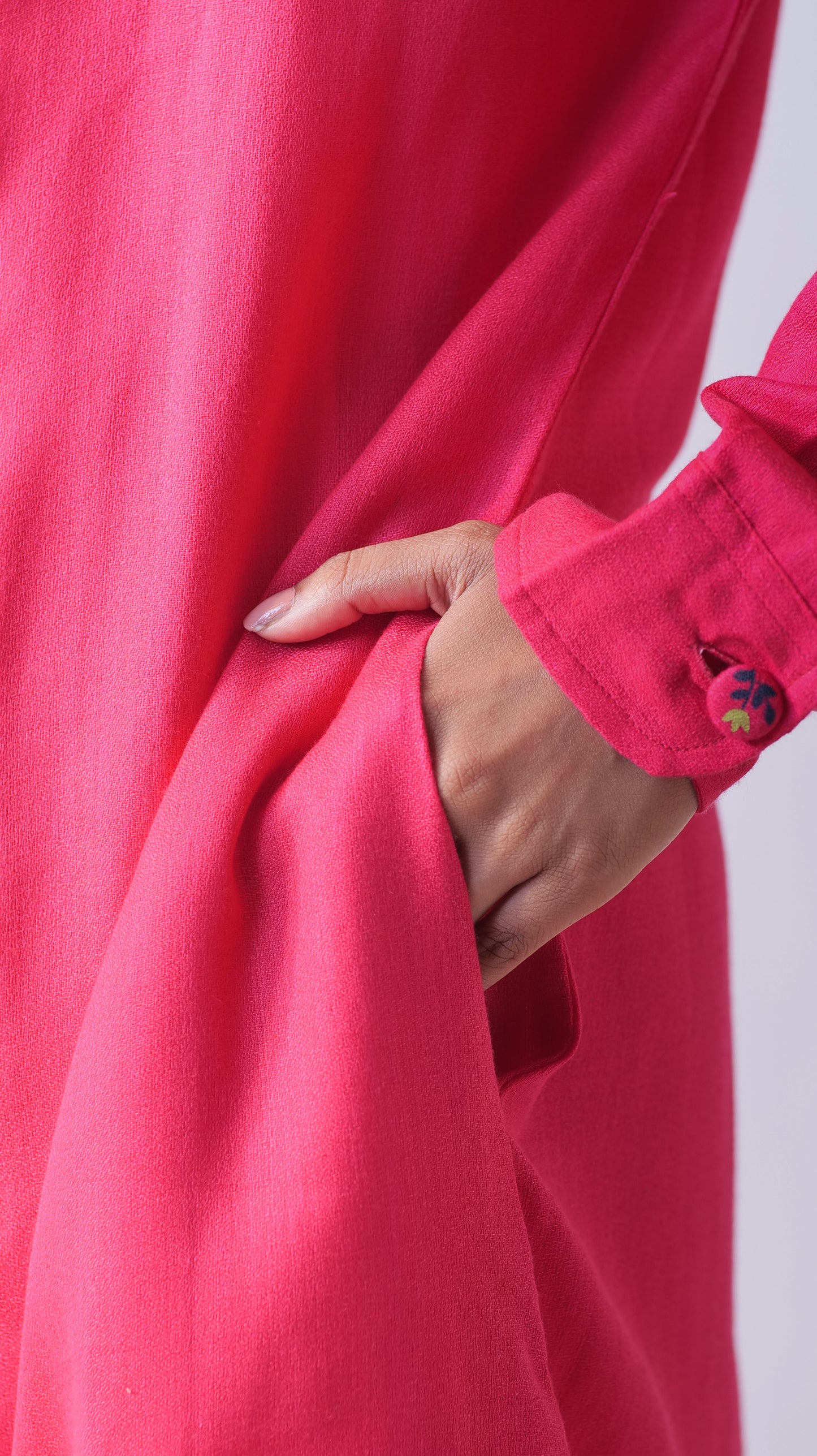 Tulip Jacket Dress - Dark Pink