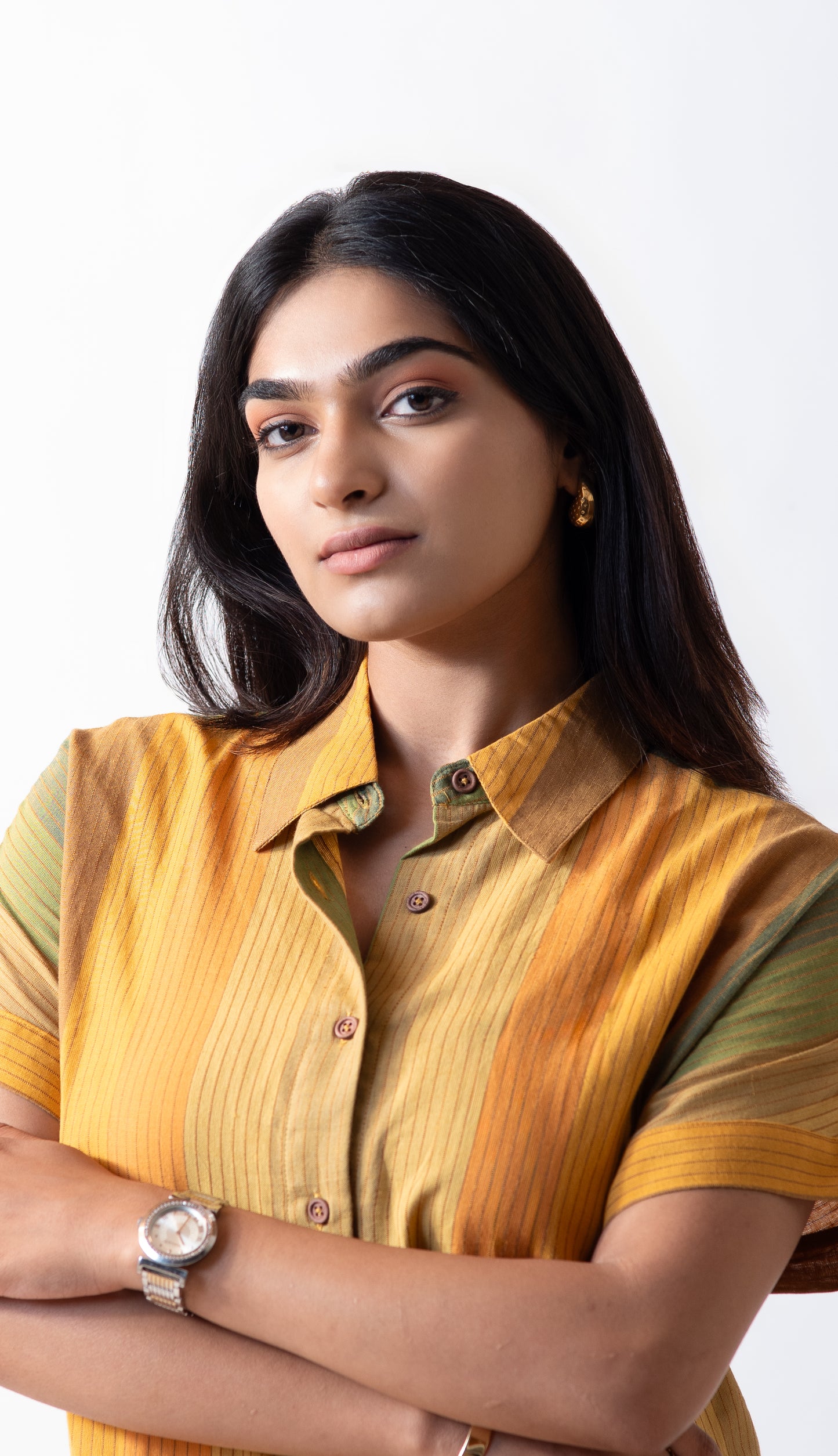 Kimono Midi Dress - Mustard