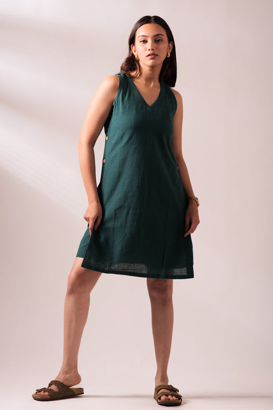 Twilight Dress With Shorts Set - Green