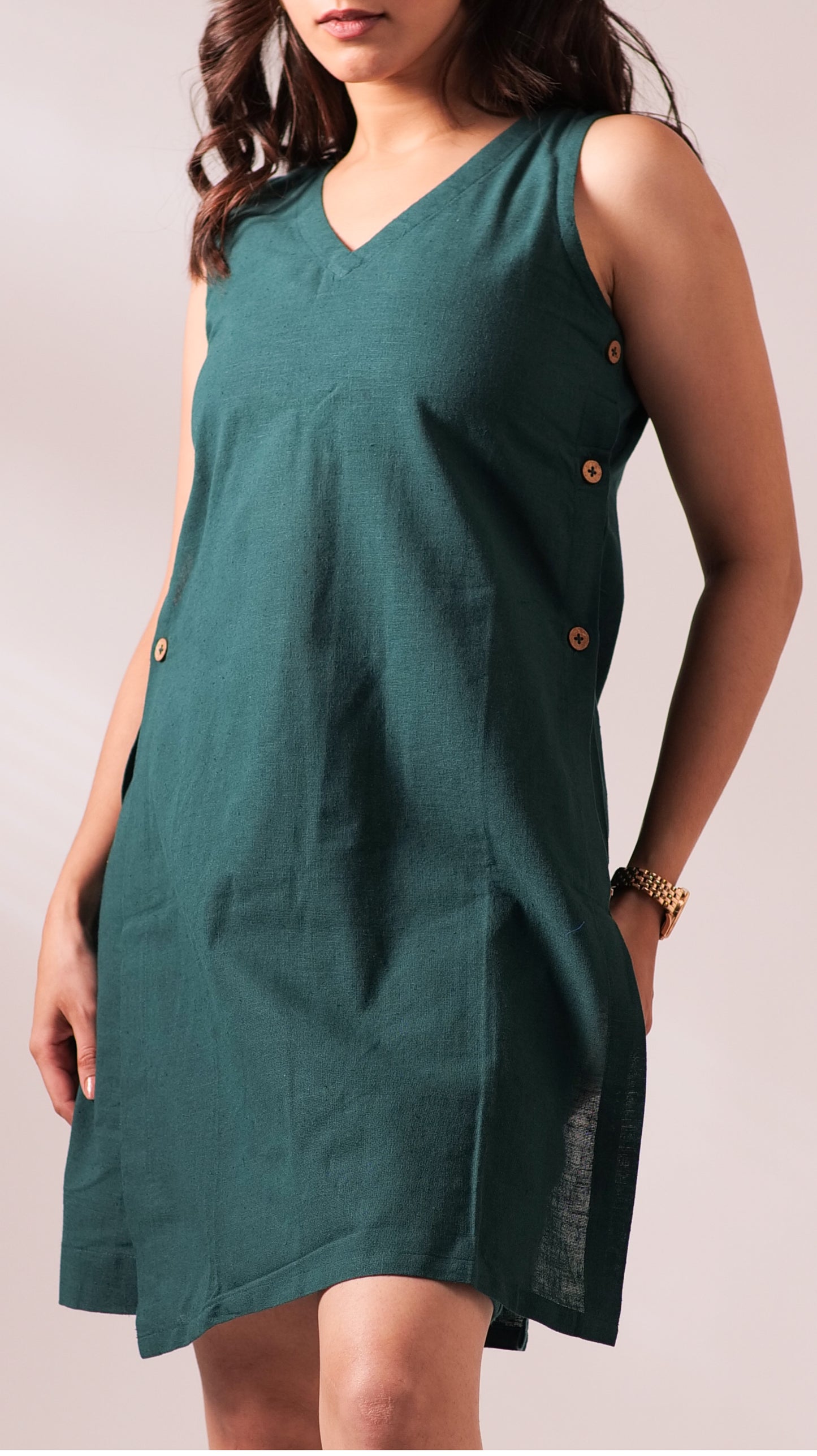 Twilight Dress With Shorts Set - Green