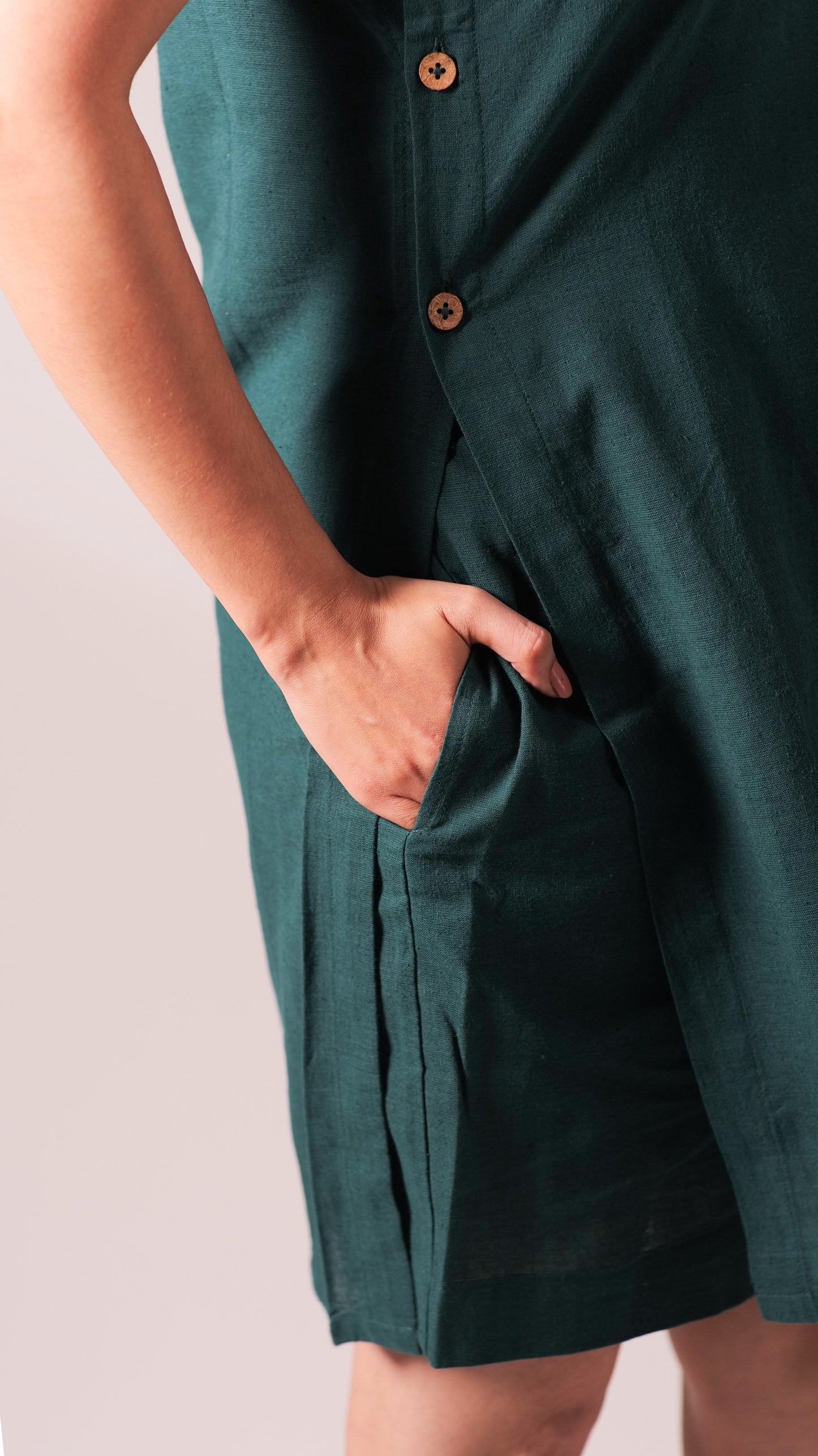 Twilight Dress With Shorts Set - Green