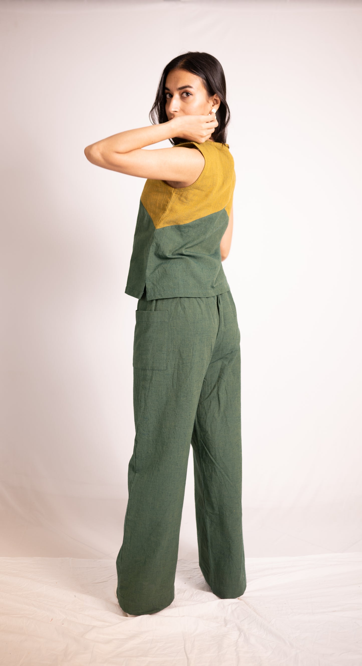 Tropical Top Pant Set - Green