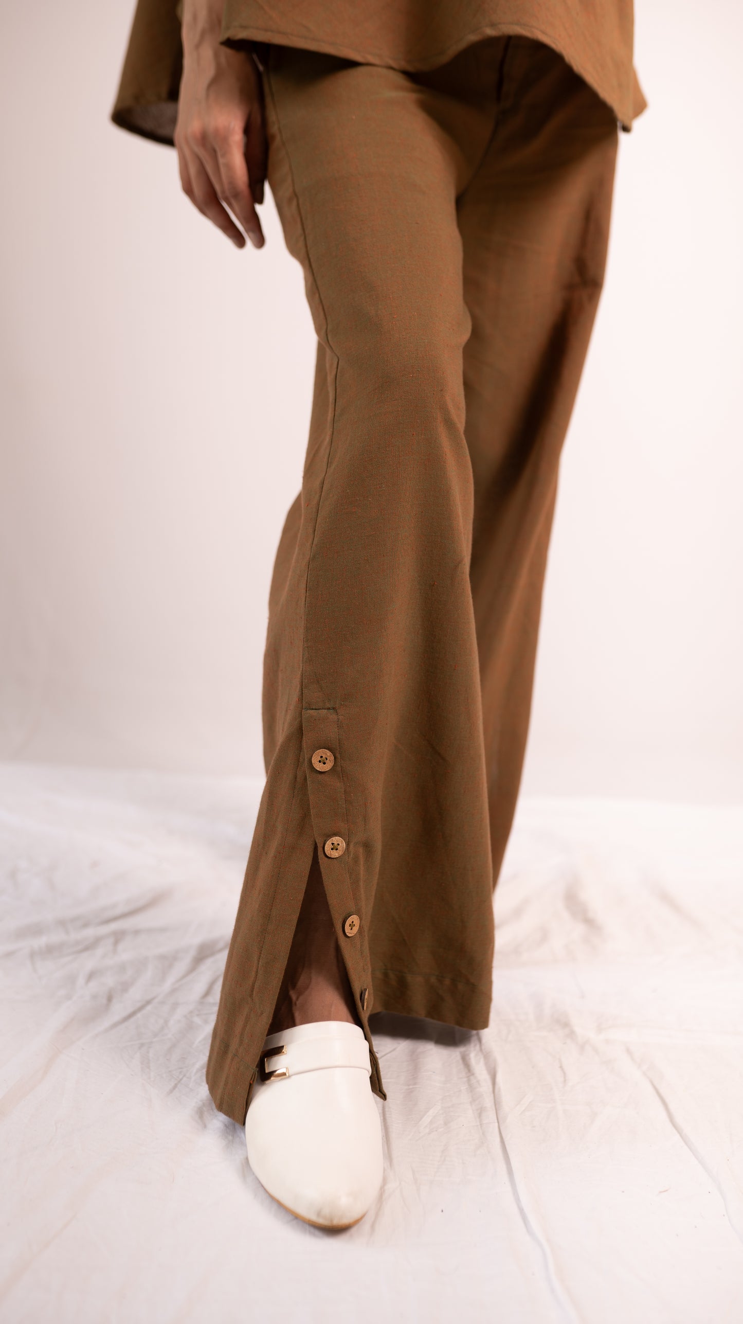 Woodlands Top Pant Set - Brown