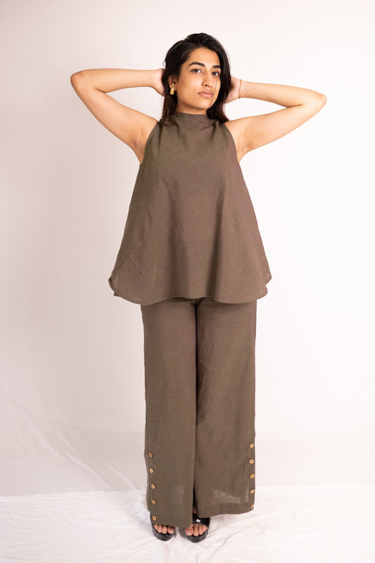 Woodlands Top Pant Set - Olive