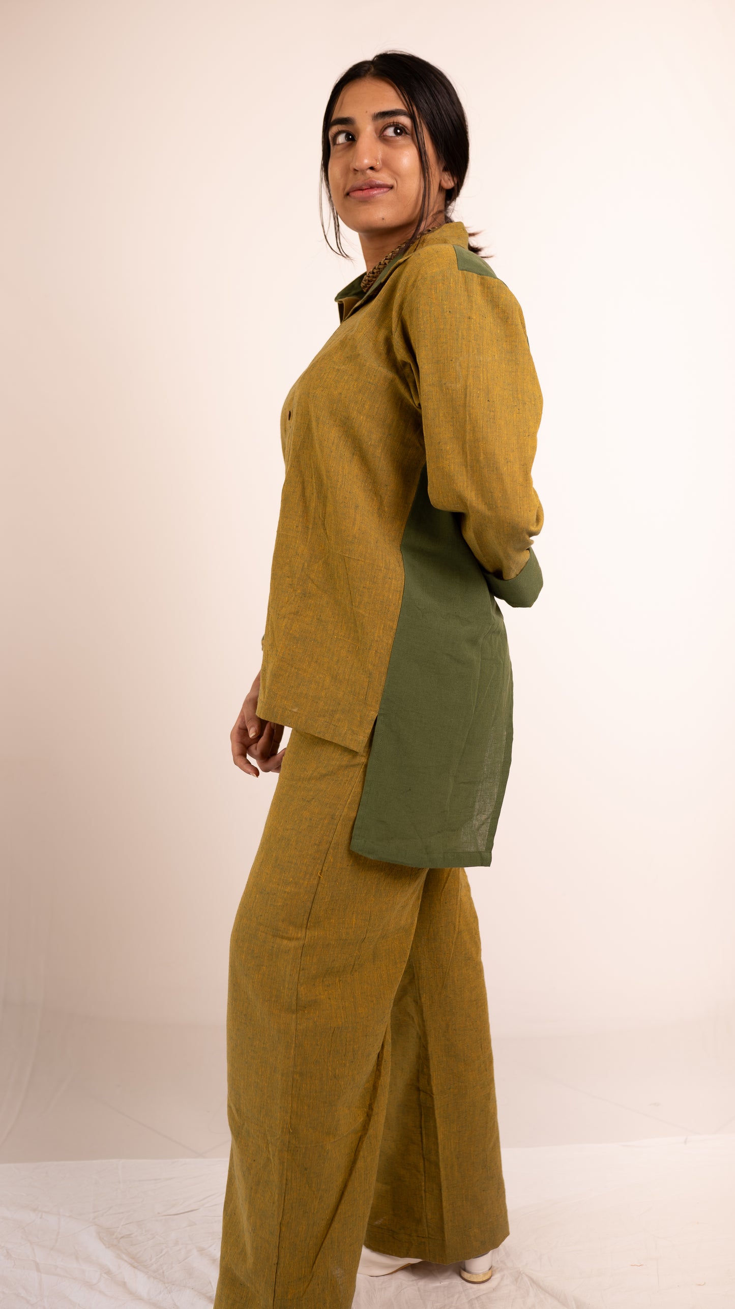 Oasis Shirt Pant Set - Yellow