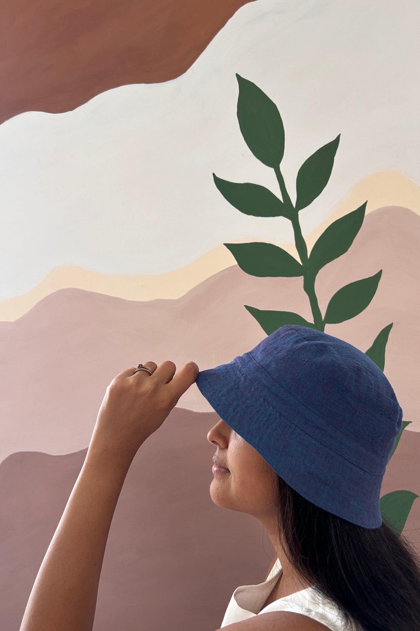 Reversible Bucket Hat – Sky Blue & Purple Blue