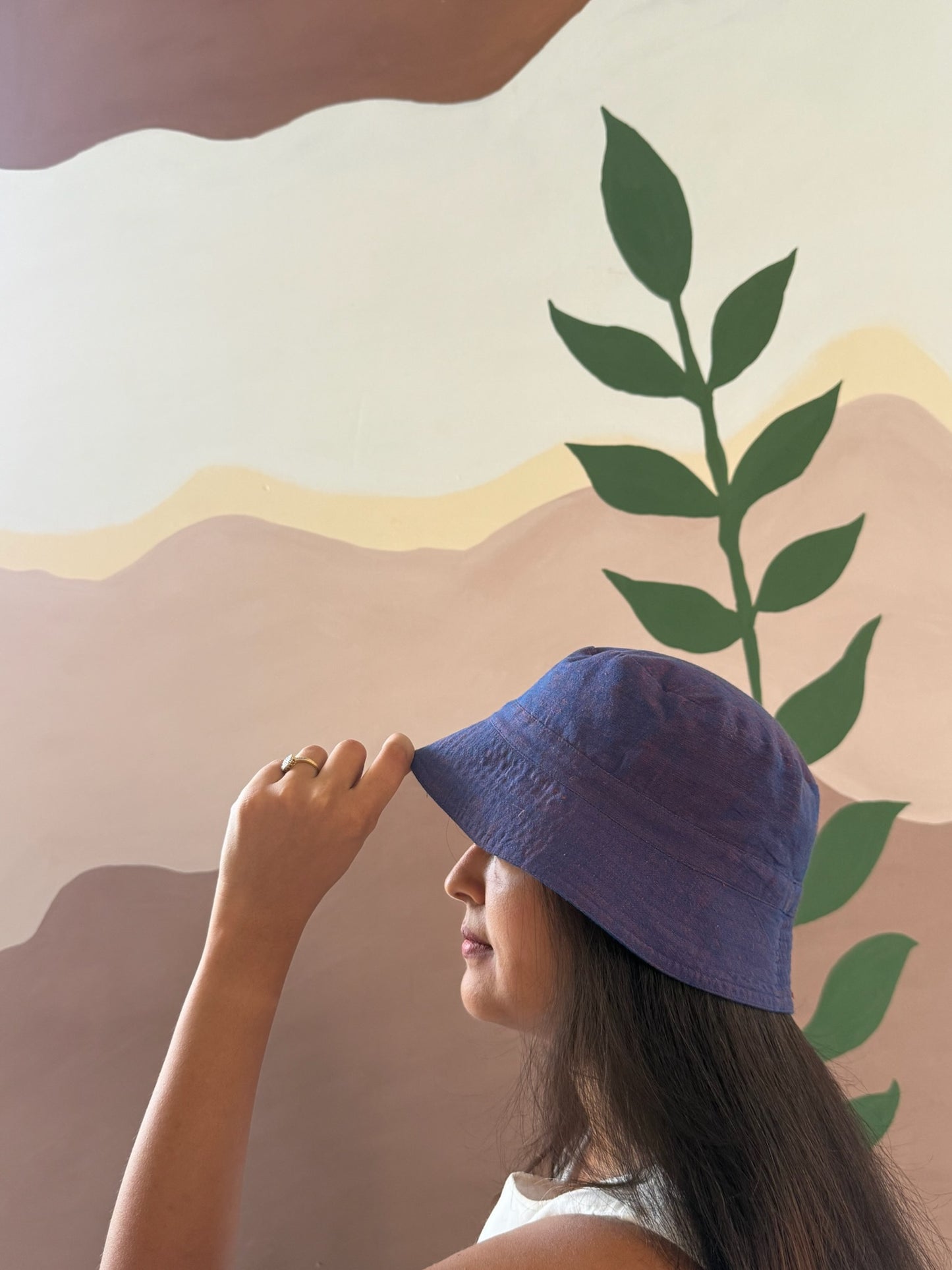 Reversible Bucket Hat – Royal blue & Purple