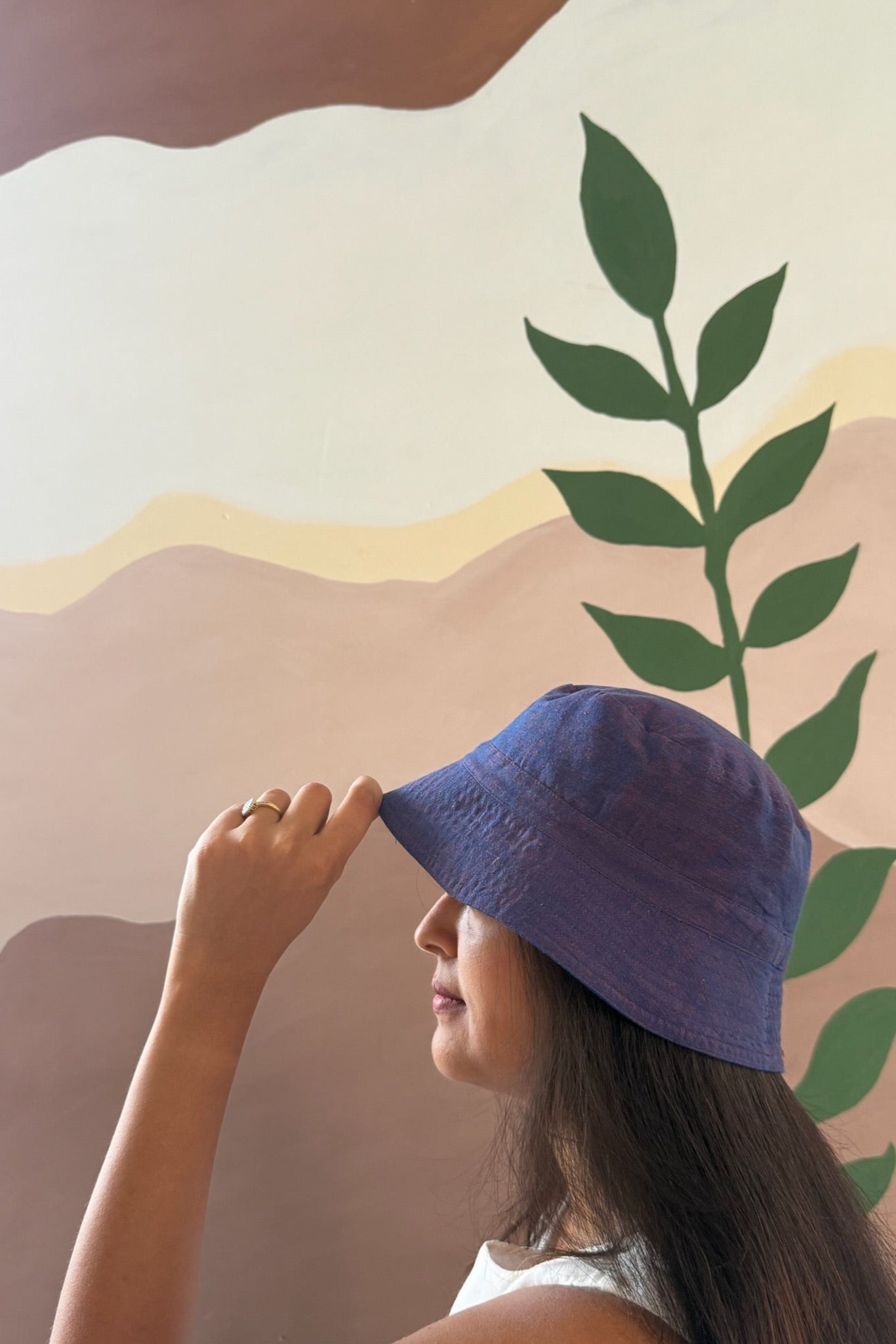 Reversible Bucket Hat – Royal blue & Purple
