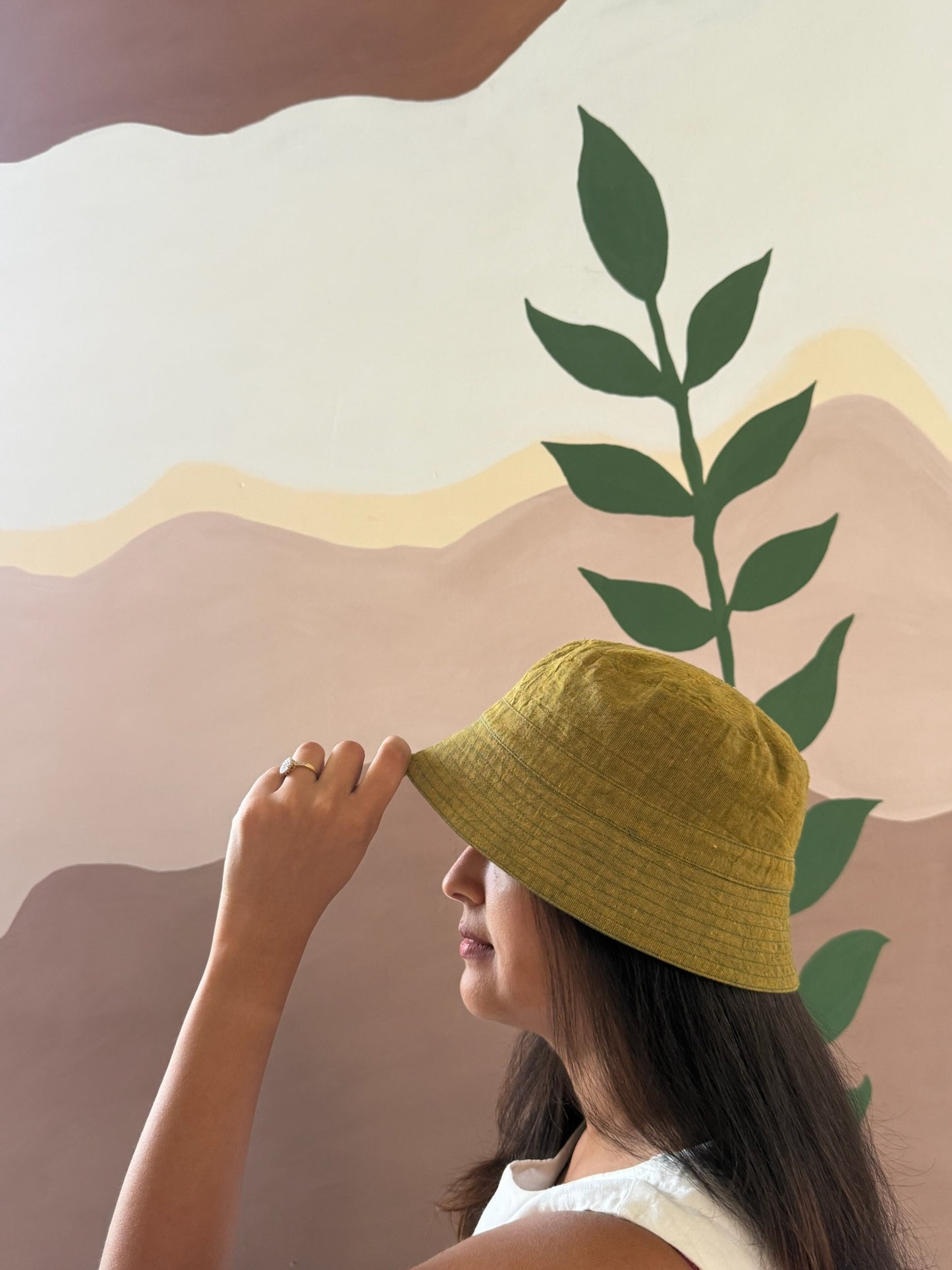 Reversible Bucket Hat –Bottle Green & Yellow Green