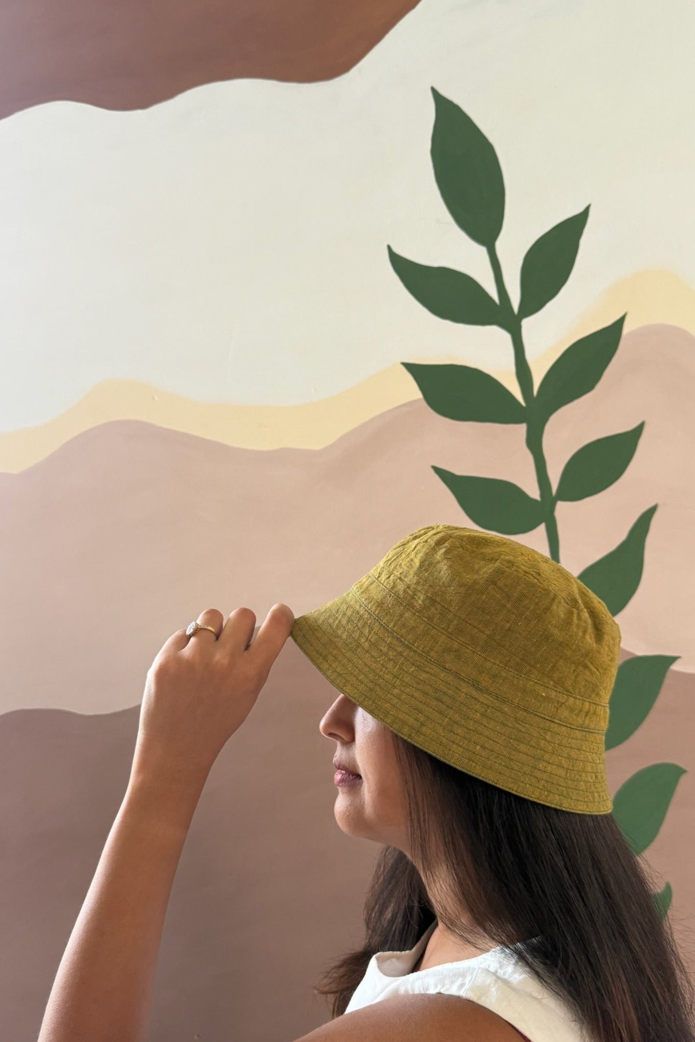 Reversible Bucket Hat –Bottle Green & Yellow Green