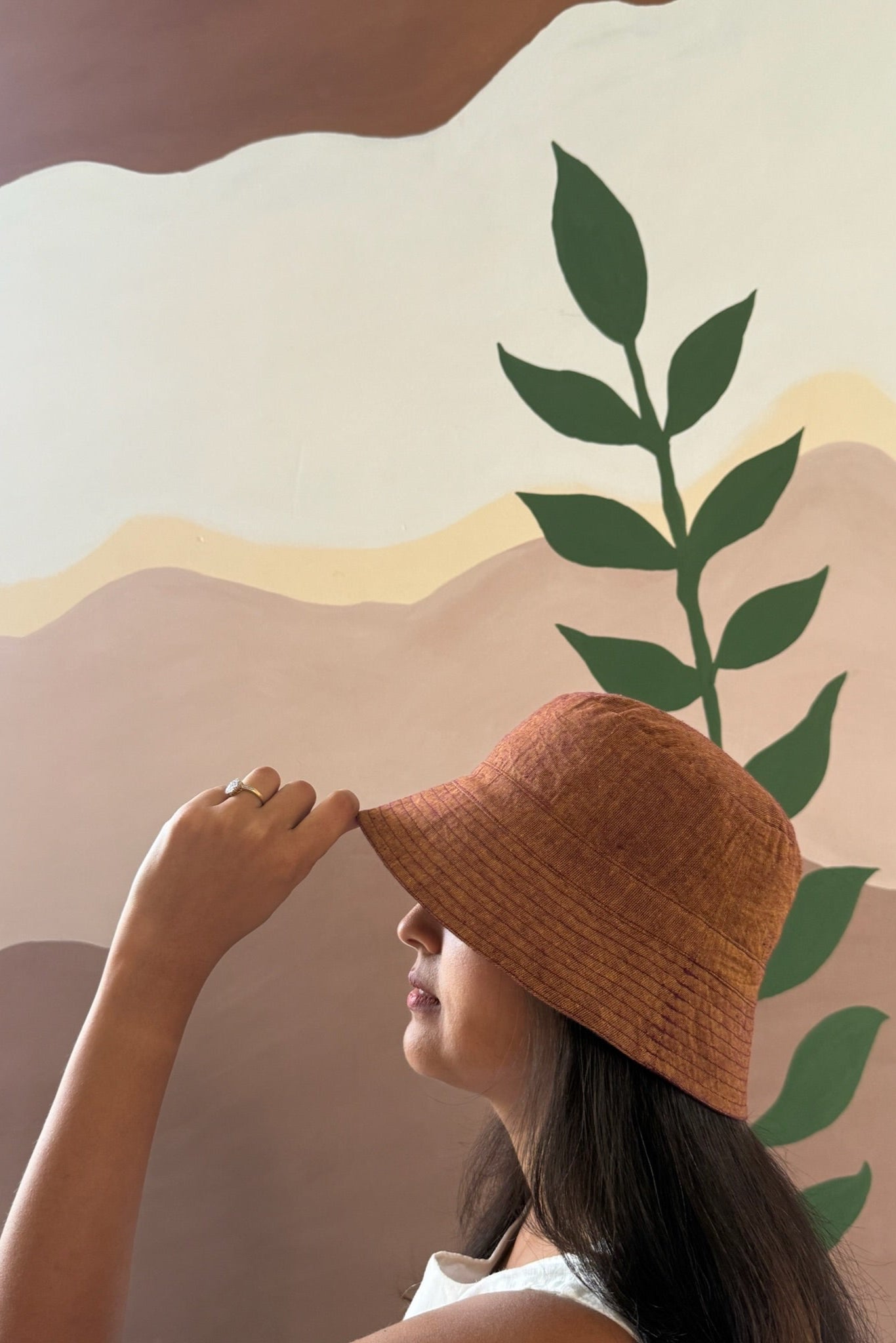 Reversible Bucket Hat – Wine & Yellow wine