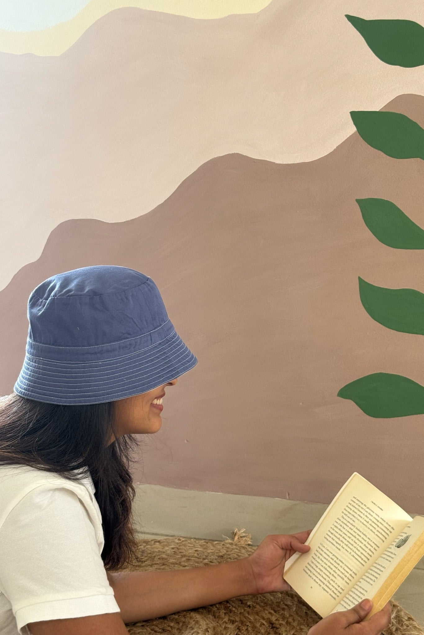 Reversible Bucket Hat –Sky Blue & Medium Blue