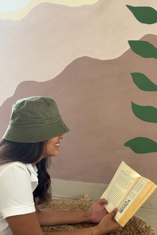 Reversible Bucket Hat – Olive Green & Forest Green