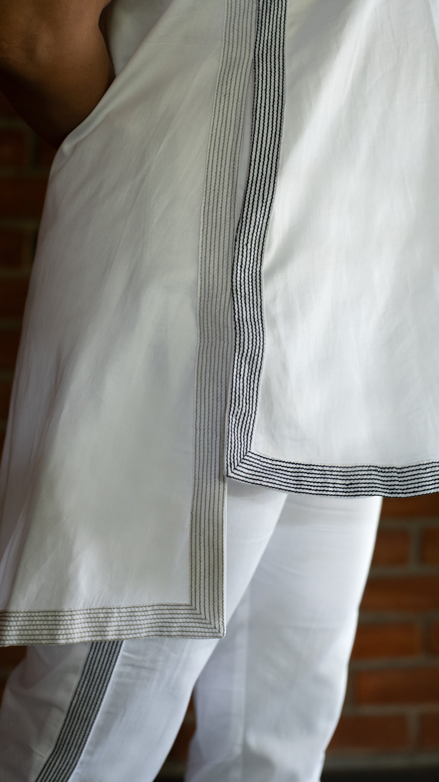 Top Pant Space Set - White