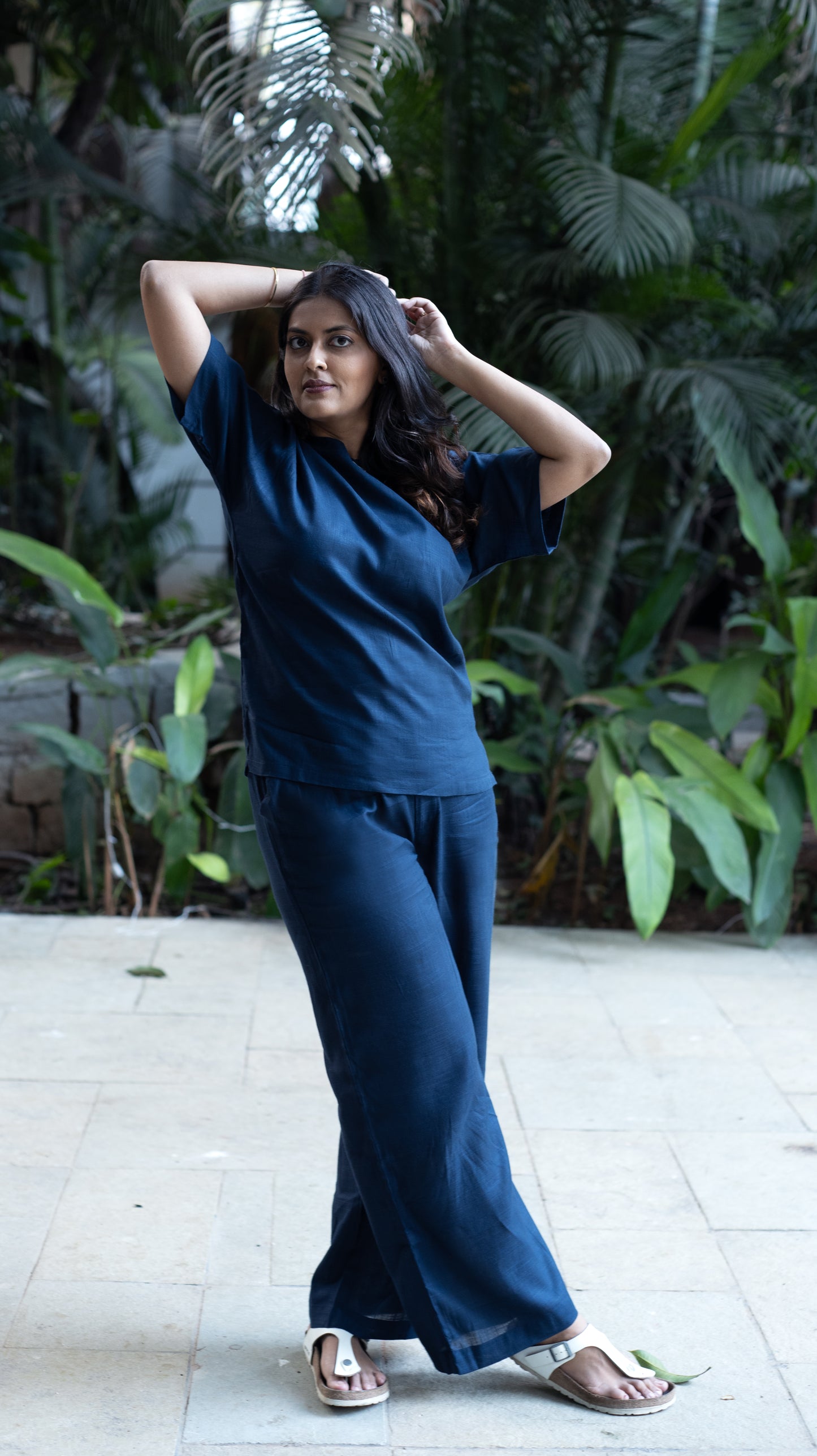 Ozeen Loungewear Navy Set