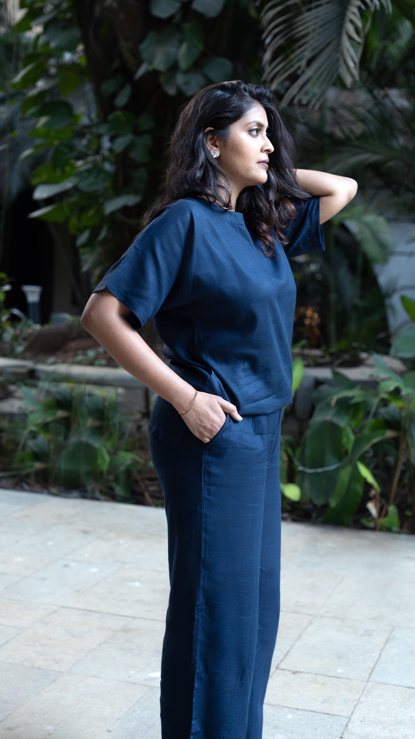 Ozeen Loungewear Navy Set