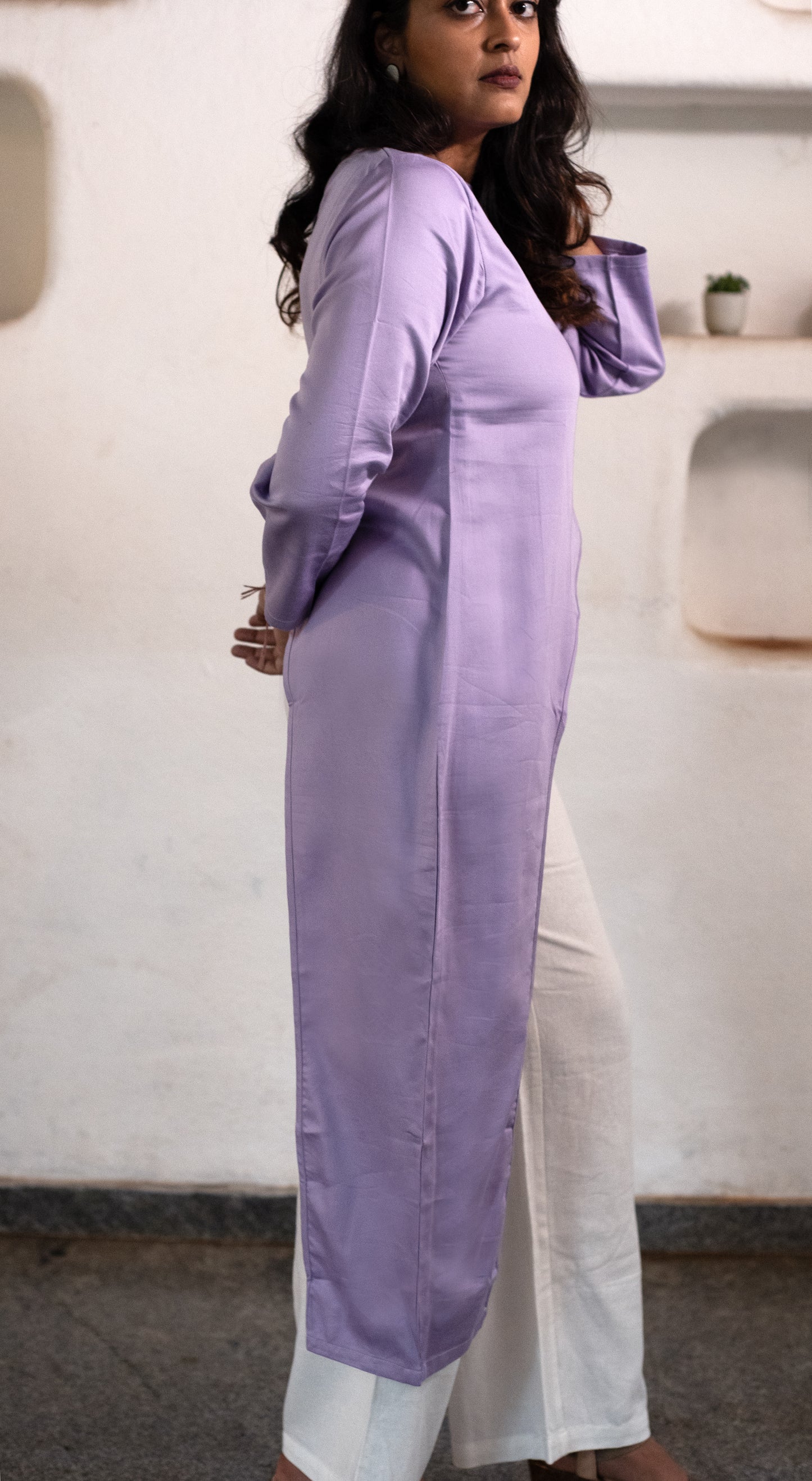 High Low Cloud Top - Lavender