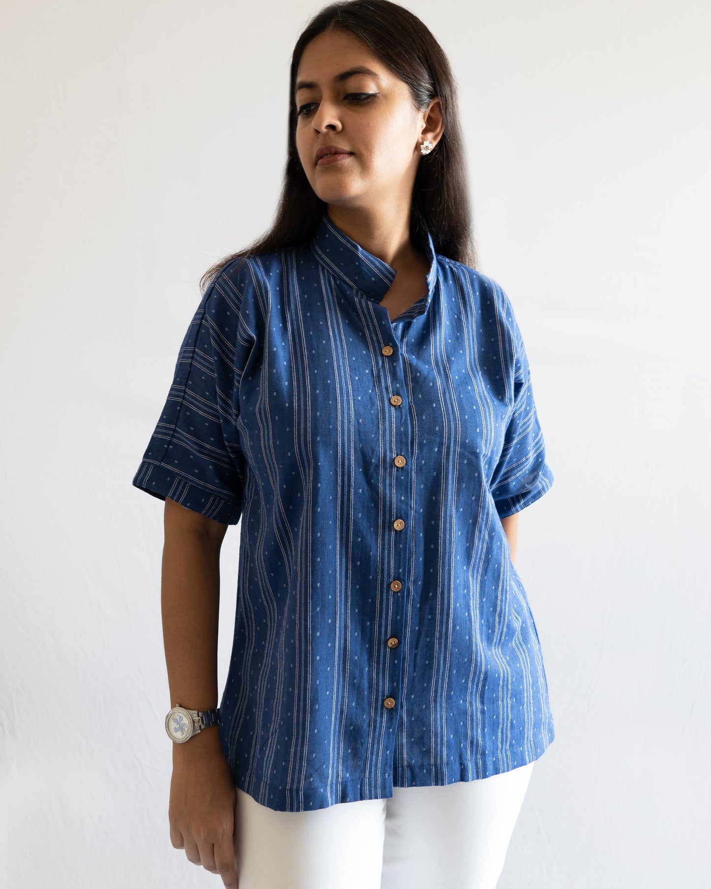 Indigo Oversized Shirt