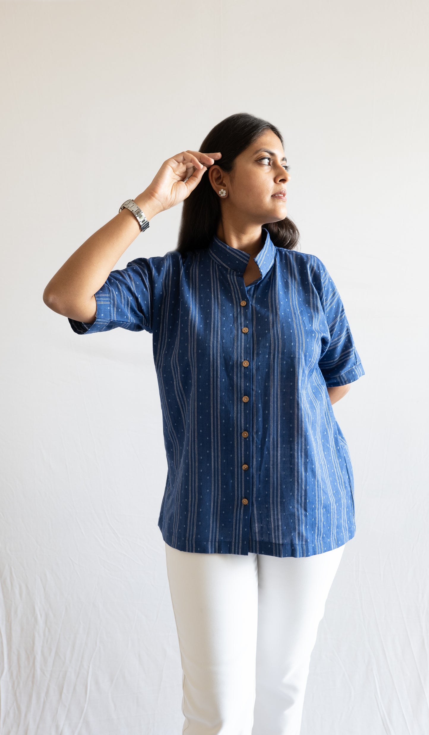 Indigo Oversized Shirt