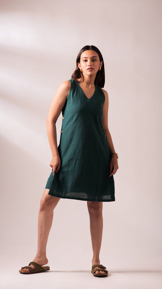 Twilight Dress With Shorts Set - Green