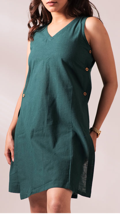 Twilight Dress With Shorts Set - Green