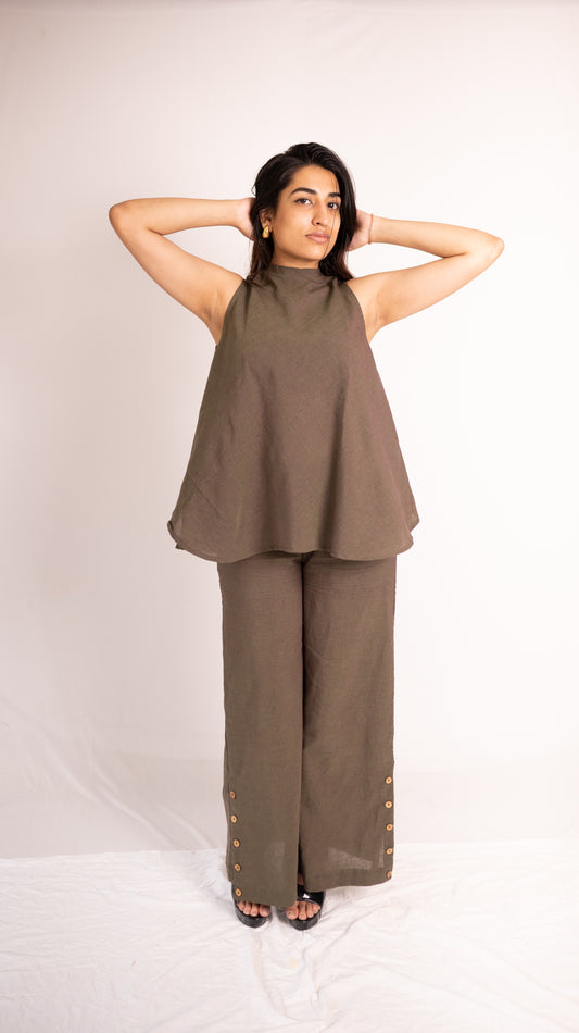 Woodlands Top Pant Set - Olive