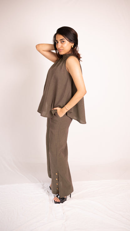 Woodlands Top Pant Set - Olive