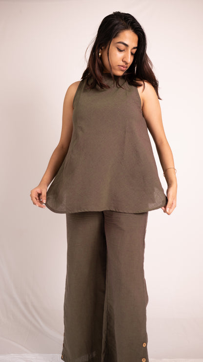 Woodlands Top Pant Set - Olive