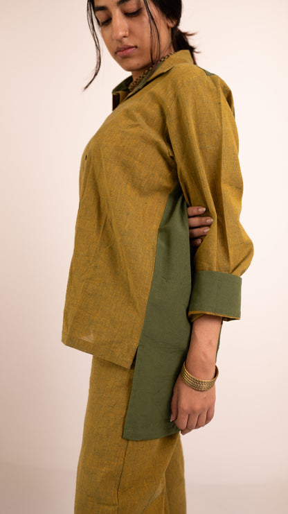 Oasis Shirt Pant Set - Yellow