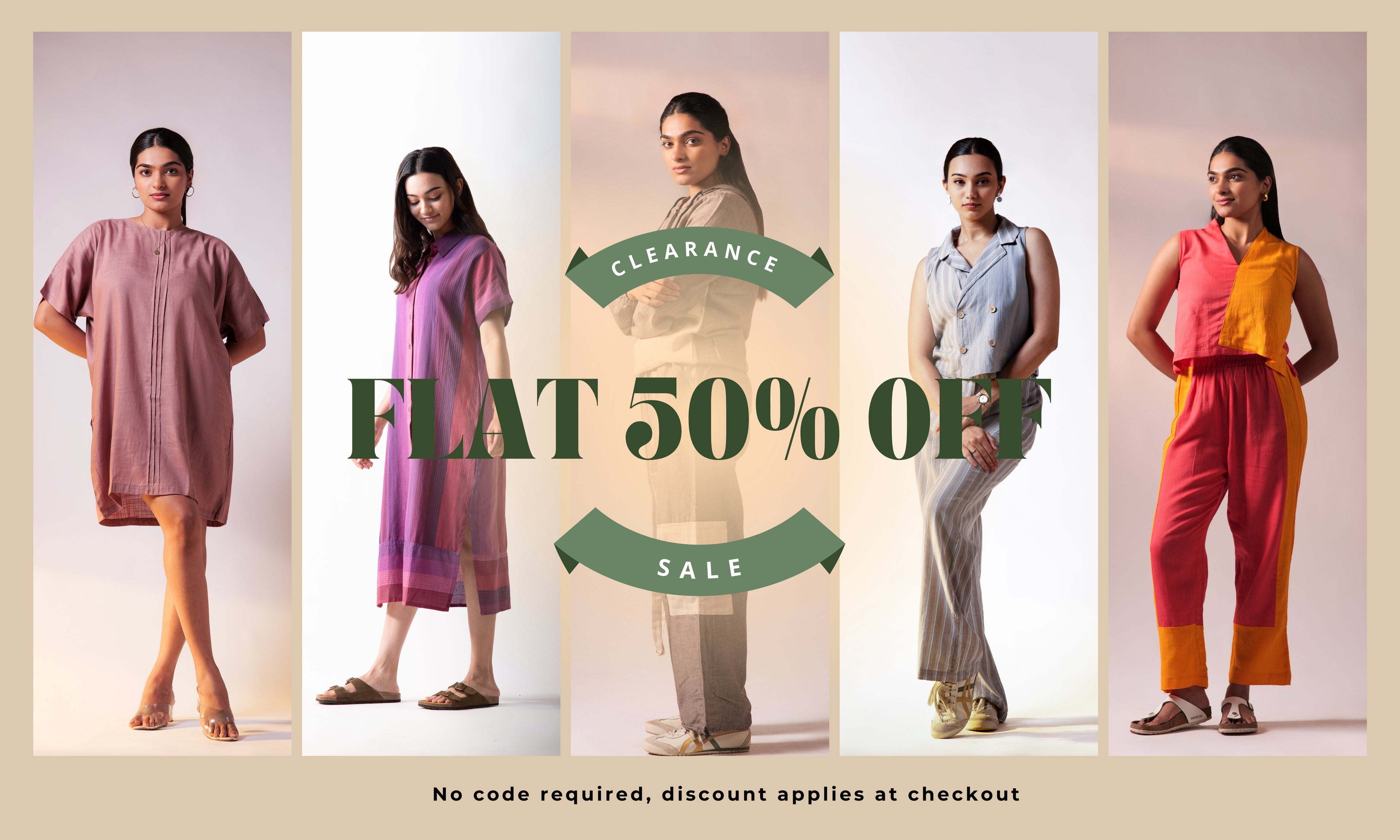 Flat 50 off on all products