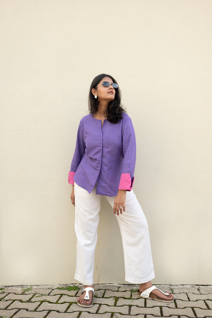 Bright Lavender Shirt