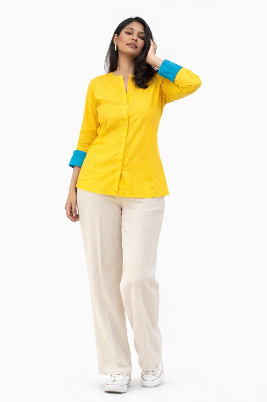 Summer yellow shirt