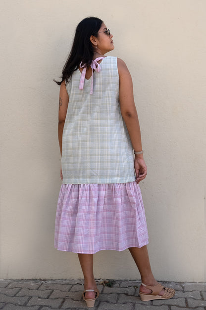 Checkered Midi Dress