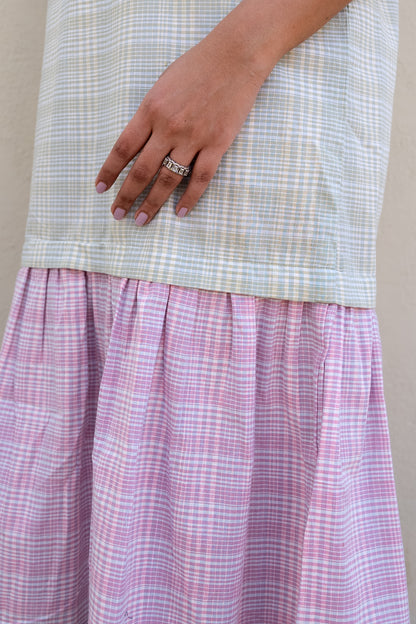 Checkered Midi Dress