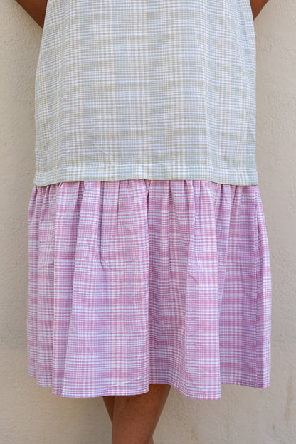 Checkered Midi Dress