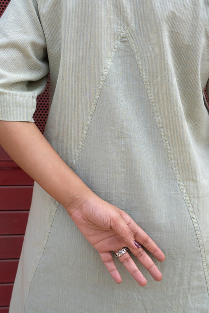 Criss Cross Knee Dress Sage