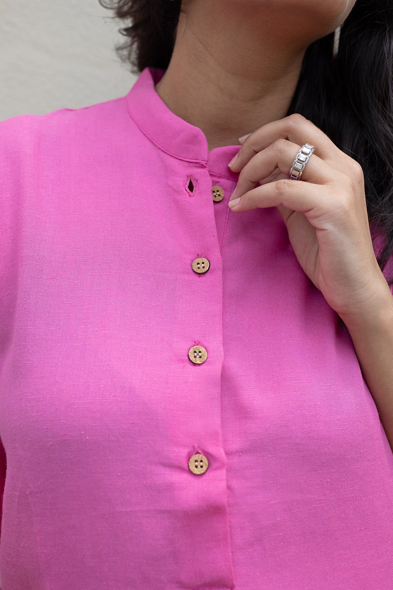 Fuchsia High-Low Tunic