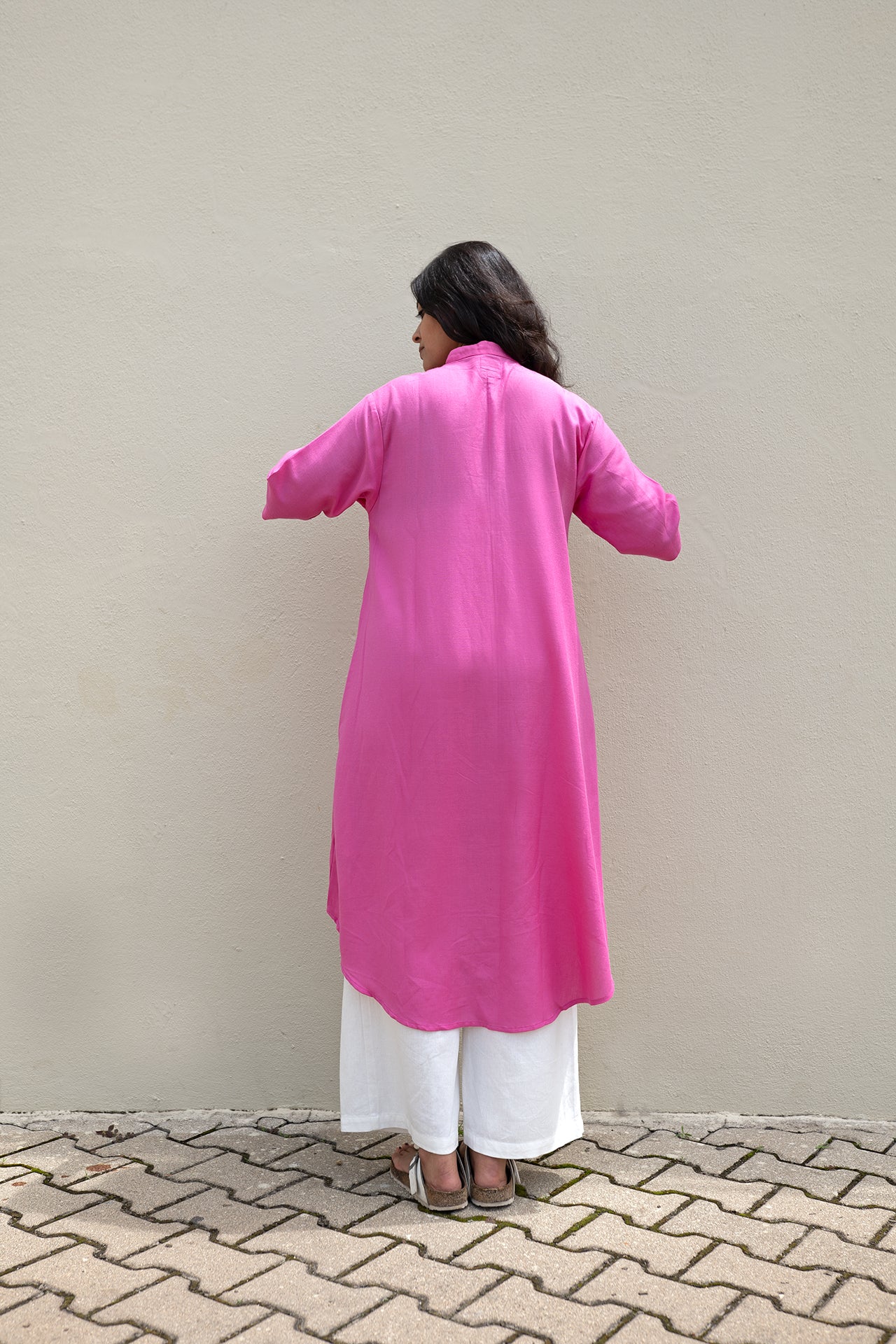 Fuchsia High-Low Tunic