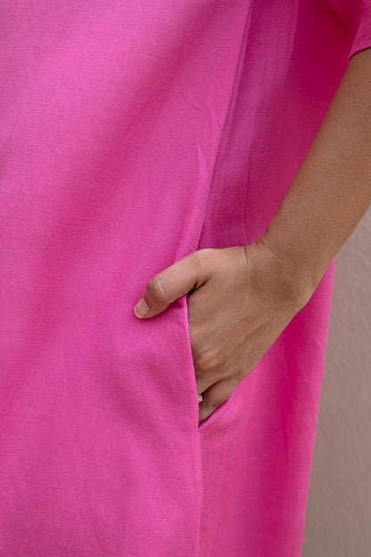 Fuchsia High-Low Tunic