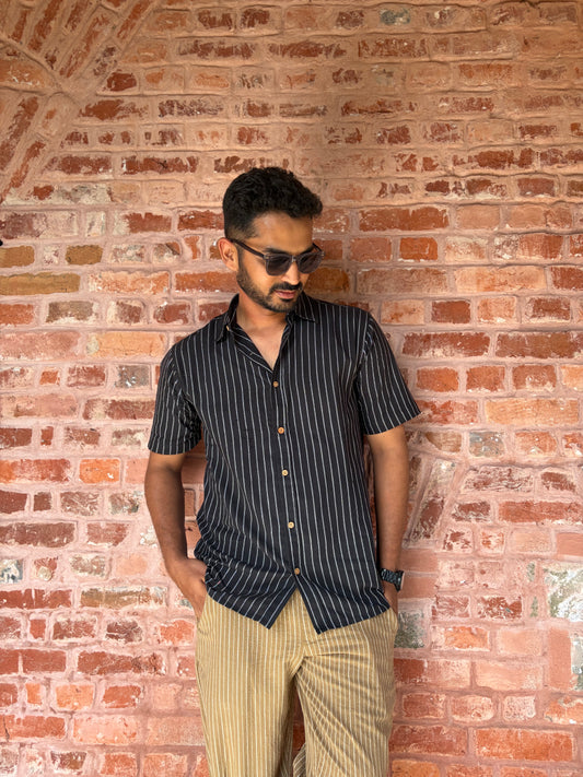 Half- Sleeve Stripe Shirt