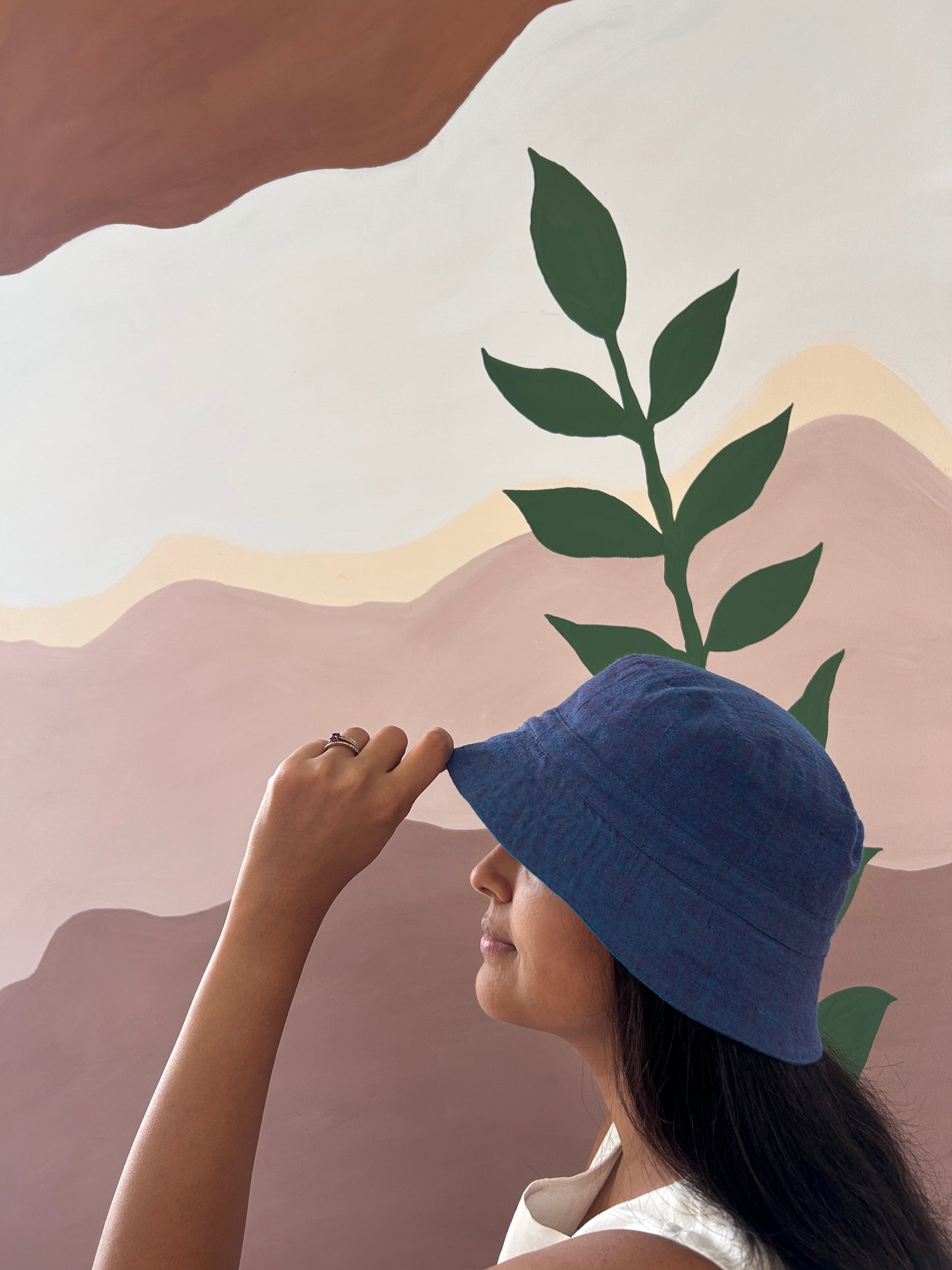 Reversible Bucket Hat – Sky Blue & Purple Blue