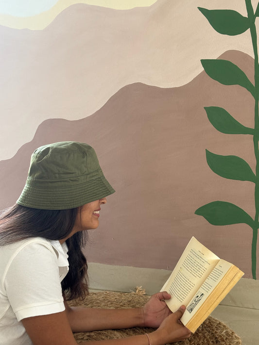Reversible Bucket Hat – Olive Green & Forest Green