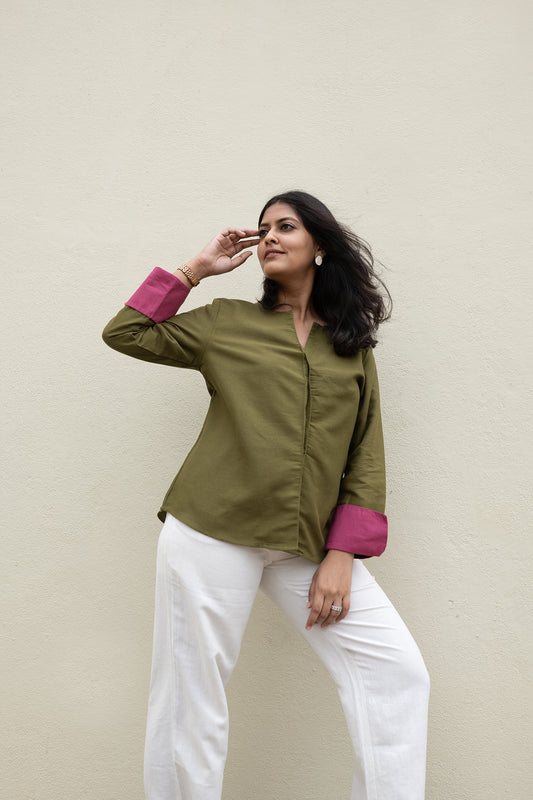 Olive Green Shirt