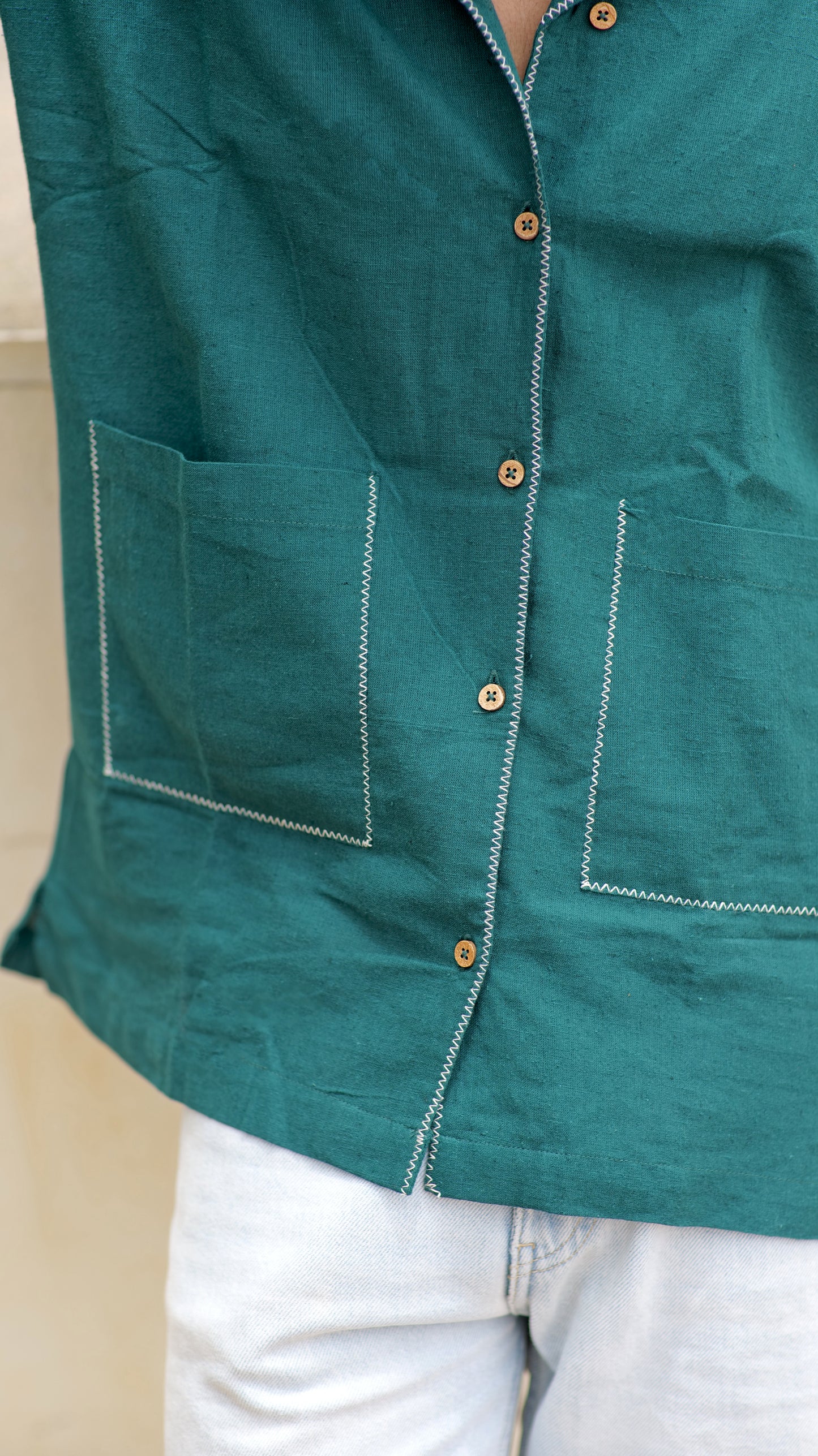 Half Sleeve Summer Shirt - Bottle Green