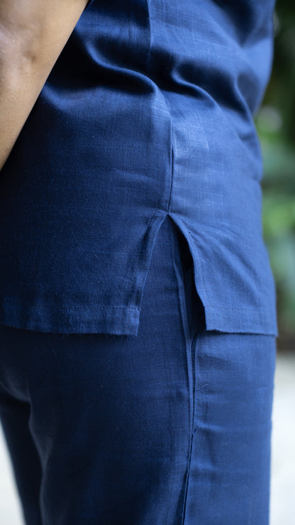 Ozeen Loungewear Navy Set