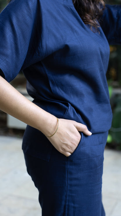 Ozeen Loungewear Navy Set