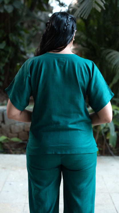 Ozeen Loungewear Green Set