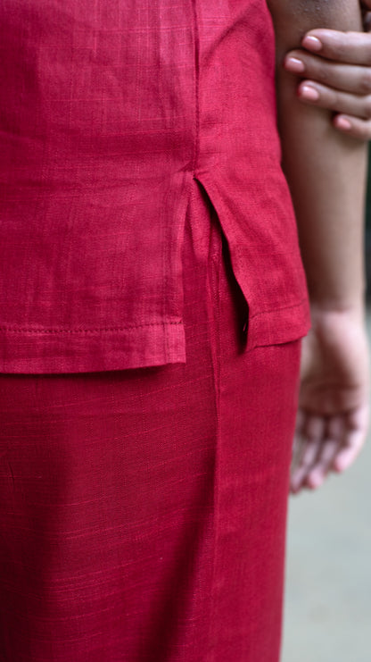 Ozeen Loungewear Red Set